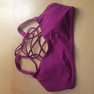 Pink Lululemon Sports Bra, Size 6